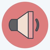 Icon Speaker 1. suitable for web interface symbol. color mate style. simple design editable. design template vector. simple symbol illustration vector