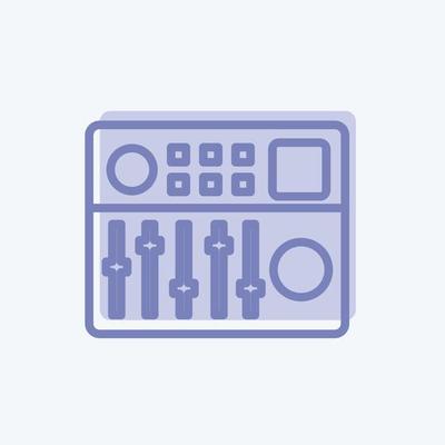 Icon Controller. suitable for music symbol. two tone style. simple design editable. design template vector. simple symbol illustration