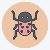 infestación de insectos icono. adecuado para el símbolo de desastres. estilo compañero de color. diseño simple editable. vector de plantilla de diseño. ilustración de símbolo simple