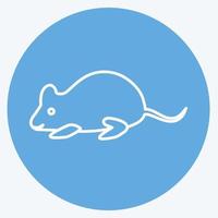 Icon Mouse. suitable for animal symbol. blue eyes style. simple design editable. design template vector. simple symbol illustration vector