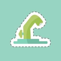 Sticker line cut Water Tap. suitable for Home symbol. simple design editable. design template vector. simple symbol illustration vector