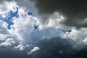 Dark clouds before rain storm. Natural background photo