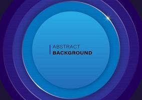 Blue circle frame Stacking multiple pieces background vector