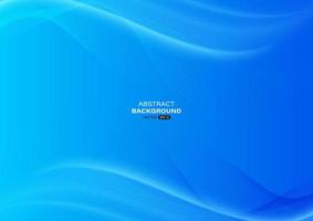 Blend blue wave abstract background vector