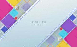 Abstract geometric colorful background. Futuristic modern decoration. Zigzag line pattern. Banner or cover design.Vector illustration. vector