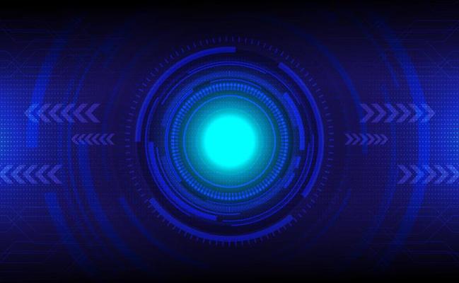 Abstract tech circle and technology background. Digital innovation concept. Vector illustration