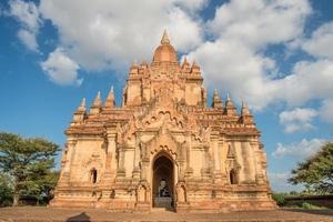South Guni pagoda in the Bagan plains of old Bagan kingdom, Mandalay region, Myanmar. photo