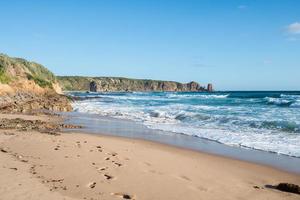 Landscape view of Cape Woolamai and the Pinnacles rock at Phillip Island, Victoria state of Australia. photo