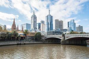 Melbourne city the most liveable city in the world, Victoria state of Australia. photo
