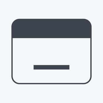 Icon Calendar. suitable for Web Interface symbol. glyph style. simple design editable. design template vector. simple symbol illustration vector