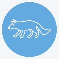 Icon Wolf. suitable for animal symbol. blue eyes style. simple design editable. design template vector. simple symbol illustration vector