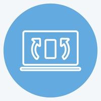 Icon File Management. suitable for Education symbol. blue eyes style. simple design editable. design template vector. simple symbol illustration vector