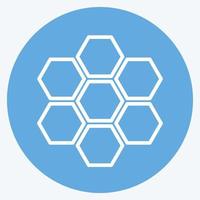Icon Organizational Structure. suitable for Community symbol. blue eyes style. simple design editable. design template vector. simple symbol illustration vector