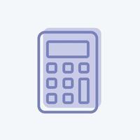 Icon Calculator. suitable for Mobile Apps symbol. two tone style. simple design editable. design template vector. simple symbol illustration vector