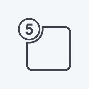 Icon Notification. suitable for web interface symbol. line style. simple design editable. design template vector. simple symbol illustration vector