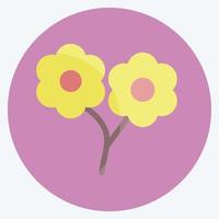 Icon Small flowers. suitable for garden symbol. flat style. simple design editable. design template vector. simple symbol illustration vector