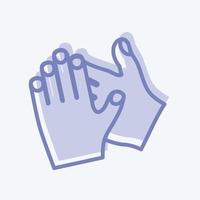 Icon Clapping Hands. suitable for Hand Actions symbol. two tone style. simple design editable. design template vector. simple symbol illustration vector