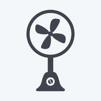Icon Table Fan. suitable for Home symbol. glyph style. simple design editable. design template vector. simple symbol illustration vector