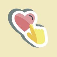 Sticker Like. suitable for Feedback symbol. simple design editable. design template vector. simple symbol illustration vector