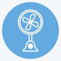 Icon Table Fan. suitable for Home symbol. blue eyes style. simple design editable. design template vector. simple symbol illustration