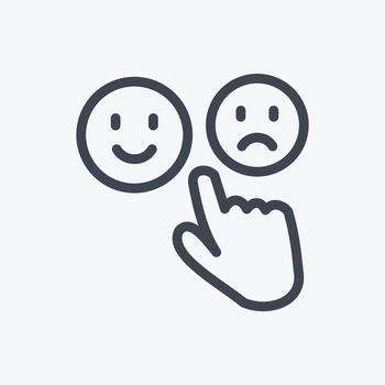 icono de retroalimentación 1. adecuado para el símbolo de retroalimentación. estilo de línea diseño simple editable. vector de plantilla de diseño. ilustración de símbolo simple