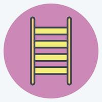 Icon Ladder. suitable for garden symbol. color mate style. simple design editable. design template vector. simple symbol illustration vector