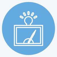 Icon Detection of Regularitie. suitable for data analytics symbol. blue eyes style. simple design editable. design template vector