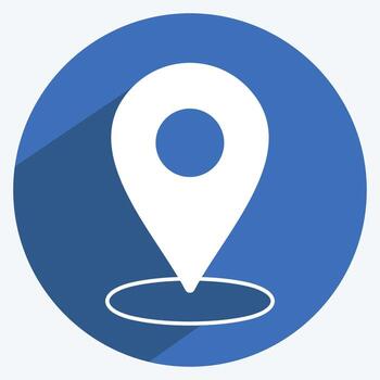 Icon Placeholder. suitable for Web Interface symbol. long shadow style. simple design editable. design template vector. simple symbol illustration vector