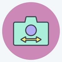 Icon Switch Camera. suitable for Photo Editing symbol. color mate style. simple design editable. design template vector. simple symbol illustration vector