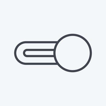 Icon Switch On. suitable for web interface symbol. line style. simple design editable. design template vector. simple symbol illustration vector