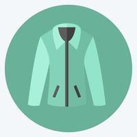 chaqueta de icono. adecuado para el símbolo de accesorios masculinos. estilo plano diseño simple editable. vector de plantilla de diseño. ilustración de símbolo simple