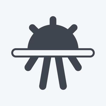 campos de iconos. adecuado para el símbolo del jardín. estilo de glifo. diseño simple editable. vector de plantilla de diseño. ilustración de símbolo simple