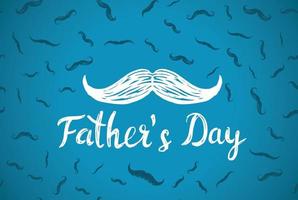 Happy Fathers Day, hand drawn style, vector illustration.