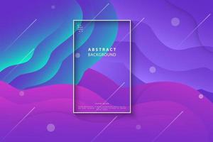 Colorful gradient wavy abstract background vector