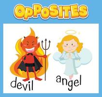 Opposite English words for kids vector