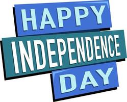Font design with word Happy Independence day vector