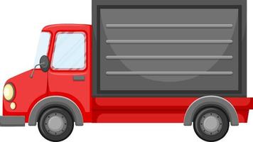 Delivery truck in cartoon style vector