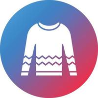 Sweater Glyph Circle Gradient Background Icon vector