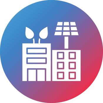 Infrastructure Glyph Circle Gradient Background Icon vector