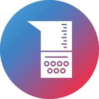 Chemistry Colloid Glyph Circle Gradient Background Icon vector