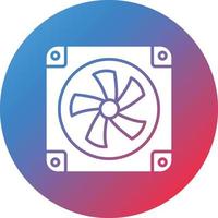 Air Cooler Glyph Circle Gradient Background Icon vector