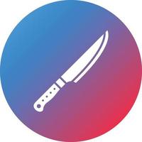 Knife Glyph Circle Gradient Background Icon vector