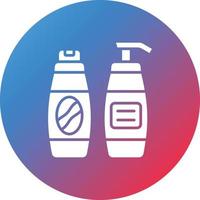 Shampoo Glyph Circle Gradient Background Icon vector