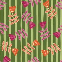 Folk art floral seamless pattern. Small flower wallpaper. Cute ditsy print. vector