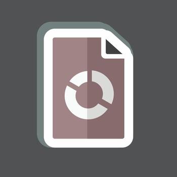 análisis de pegatinas. adecuado para su símbolo de servicios. diseño simple editable. vector de plantilla de diseño. ilustración de símbolo simple