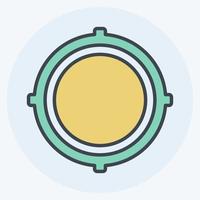 Icon Location Access. suitable for Mobile Apps symbol. color mate style. simple design editable. design template vector. simple symbol illustration vector