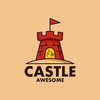 Castle Logo Design Templates vector