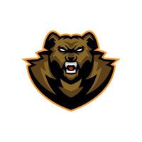 plantillas de logotipos de esports de oso vector