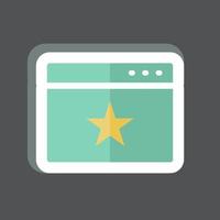 Sticker Website Promotion. suitable for IT Services symbol. simple design editable. design template vector. simple symbol illustration vector