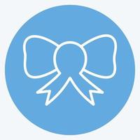 Icon Bow. suitable for Wedding symbol. blue eyes style. simple design editable. design template vector. simple symbol illustration vector